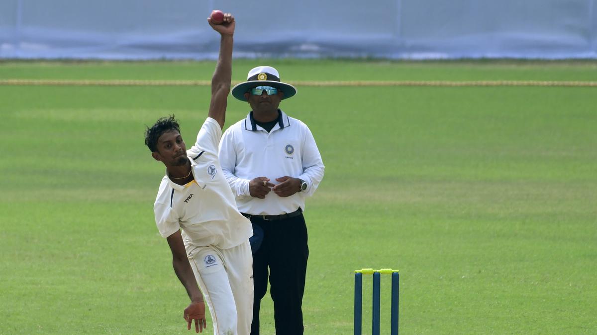 Ranji Trophy 202324 Spinners help Tamil Nadu wrestle back control